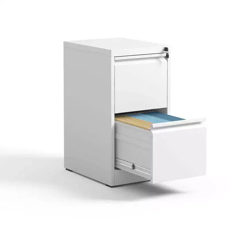 Classeur métallique vertical à double tiroir avec serrure pour le rangement de dossiers de format A4