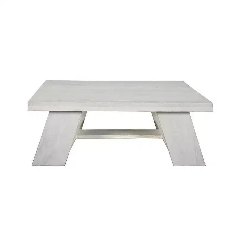 Table basse carrée Royal Hampton 40 | Bois de manguier | Pieds angulaires audacieux
