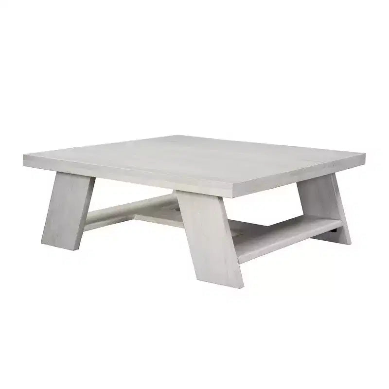Table basse carrée Royal Hampton 40 | Bois de manguier | Pieds angulaires audacieux