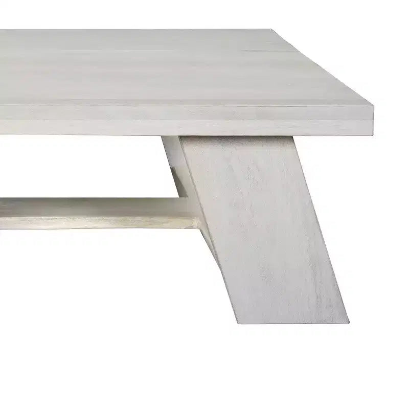 Table basse carrée Royal Hampton 40 | Bois de manguier | Pieds angulaires audacieux