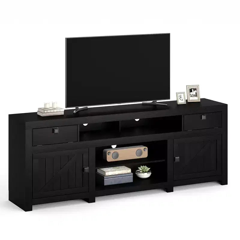 TV Stand for Tv Up to 203.2 cm, Farmhouse Entertainment Center with Storage Drawer, Television Consoles Stands for Living Room, Bedroom