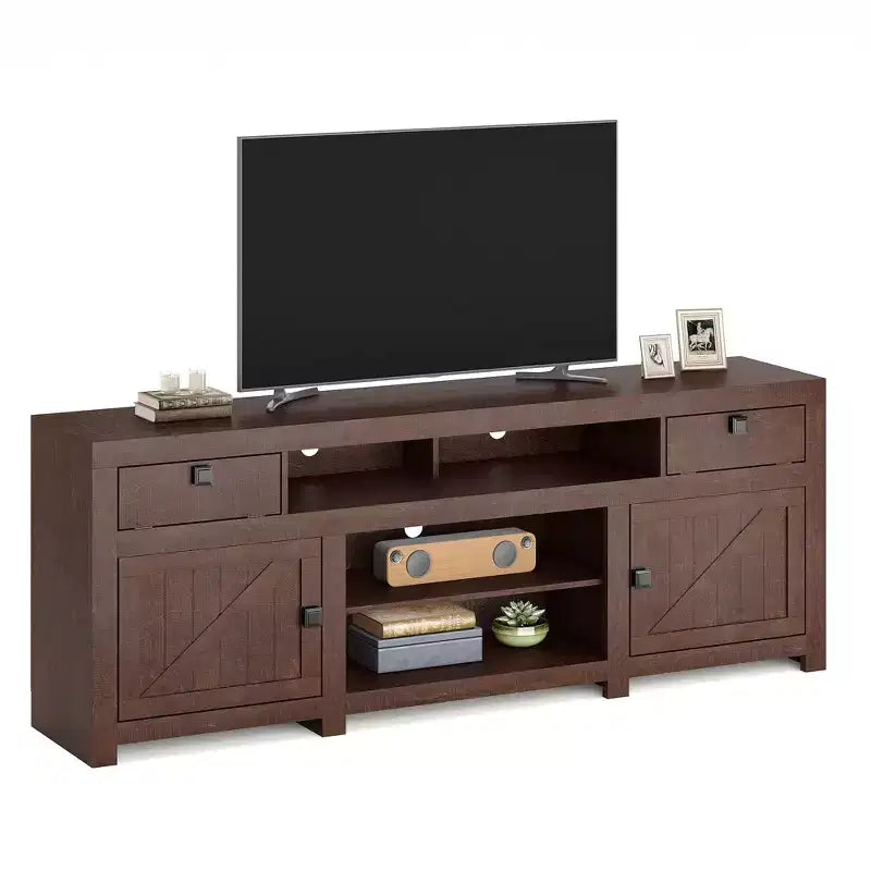 TV Stand for Tv Up to 203.2 cm, Farmhouse Entertainment Center with Storage Drawer, Television Consoles Stands for Living Room, Bedroom