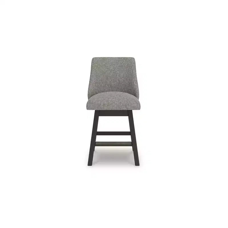 Tabourets de bar pivotants rembourrés Signature Design by Ashley Neymorton, hauteur comptoir, lot de 2, marron grisâtre foncé