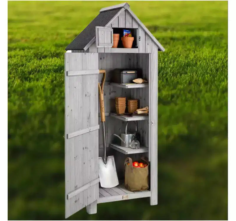 Armoire de rangement extérieure en bois,