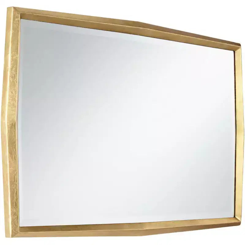 Miroir Mural Biseauté Uttermost Saratoga 24x40 avec Cadre Doré Chaud