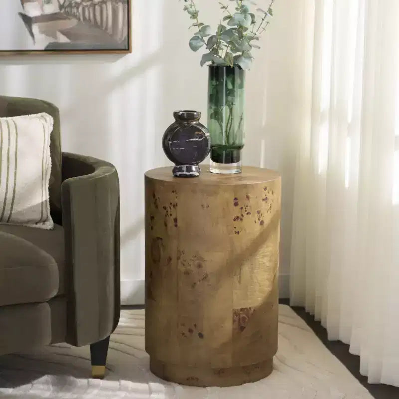 Table d'appoint carrée marron en bois – Table d'appoint individuelle