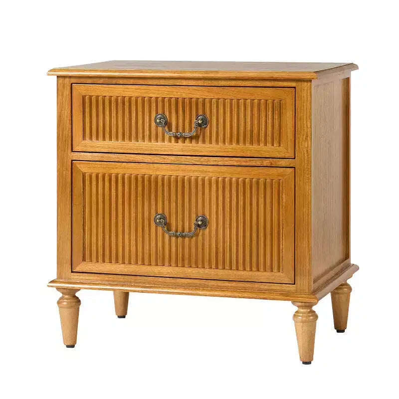 Hortensia 2-Drawer End Table-CHARCOAL