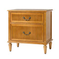 Hortensia 2-Drawer End Table-CHARCOAL