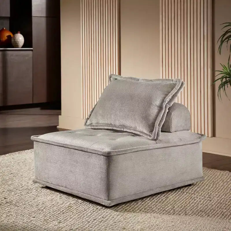 Fauteuil d'appoint modulaire capitonné Ojai Velvet - iNSPIRE Q