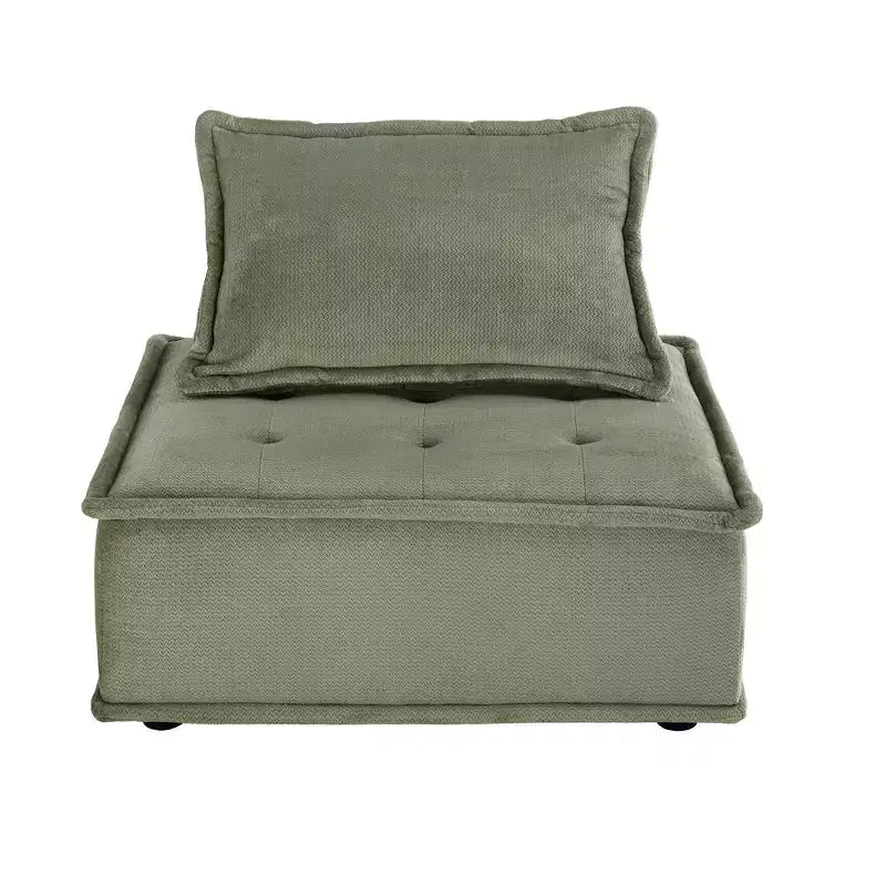 Fauteuil d'appoint modulaire capitonné Ojai Velvet - iNSPIRE Q