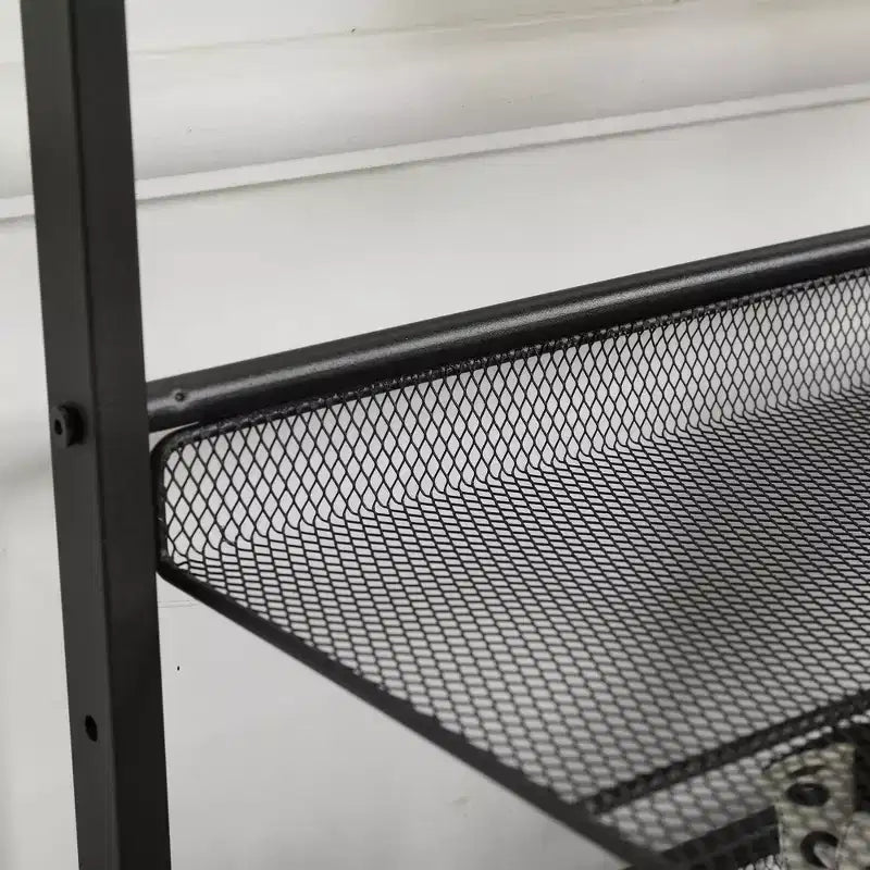 VIYET 24 Range-chaussures en métal réglable noir à 3 niveaux, organiseur de rangement autoportant avec 4 embouts antidérapants pour entrée, porte d'entrée