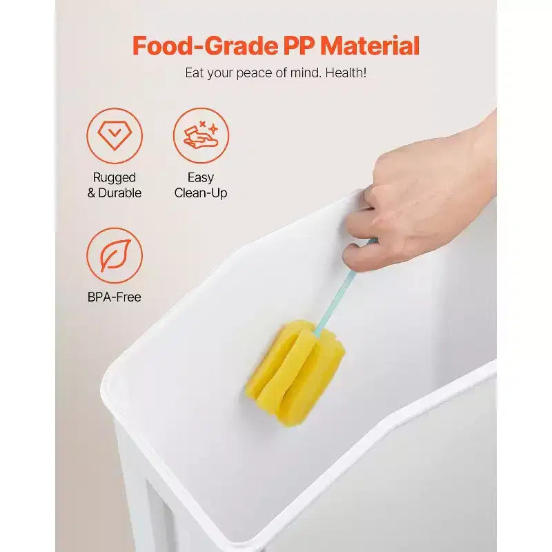 Récipient de stockage de riz blanc avec distributeur, 15L/20L