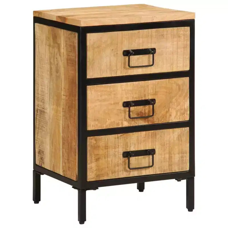 Table de chevet – Marron naturel, style traditionnel, 1 pièce