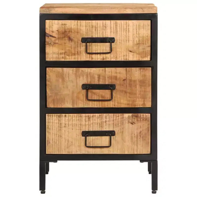 Table de chevet – Marron naturel, style traditionnel, 1 pièce
