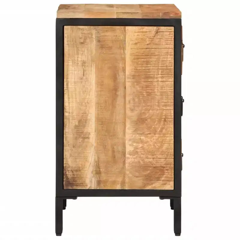 Table de chevet – Marron naturel, style traditionnel, 1 pièce