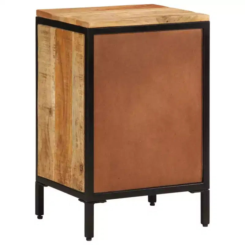 Table de chevet – Marron naturel, style traditionnel, 1 pièce