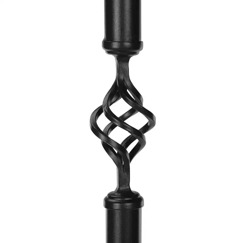 Porte-manteau autoportant en métal noir avec 8 crochets