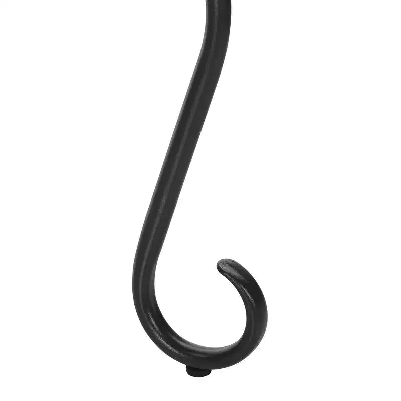Porte-manteau autoportant en métal noir avec 8 crochets