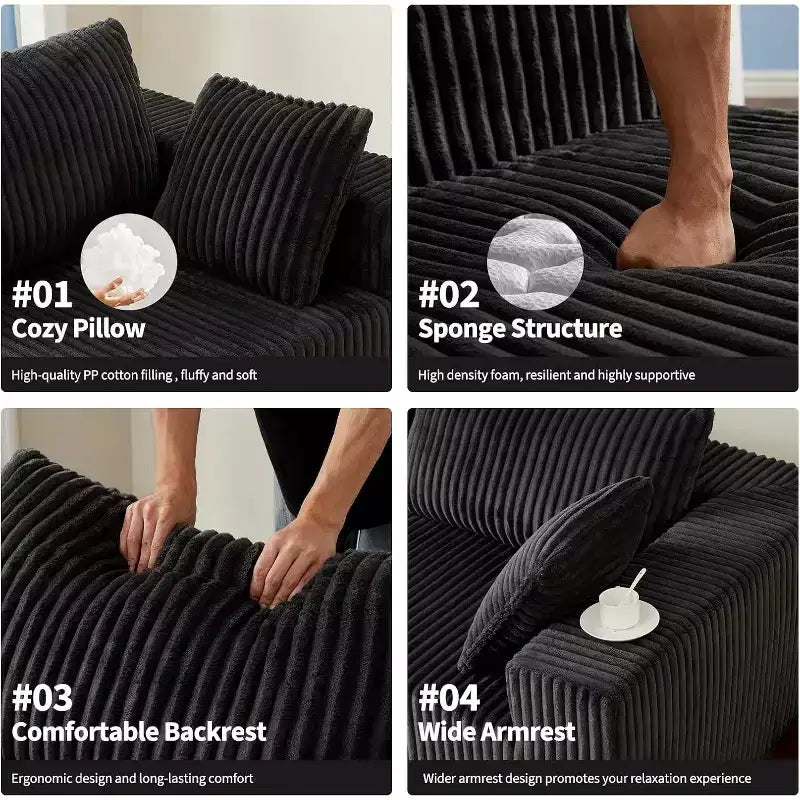 Canapés modulables 108 places pour salon, nuage, sans armature, aucun assemblage requis