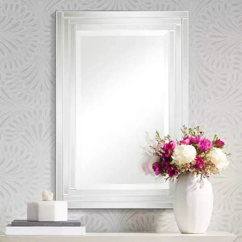 Lot de 2 miroirs muraux Uttermost Vedi en verre étagé 24 3/4 x 36 3/4