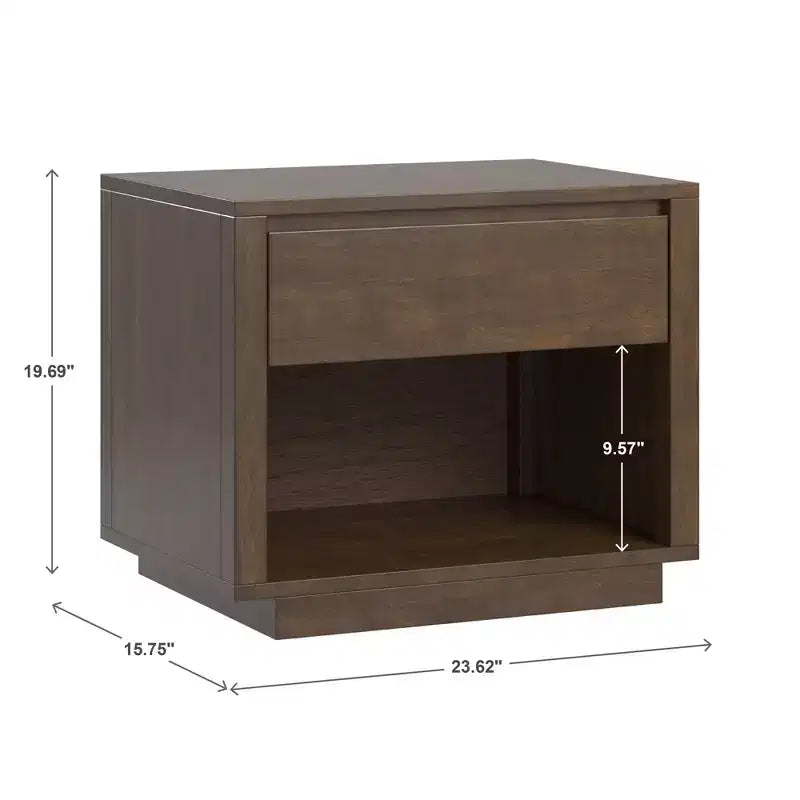 Table de chevet moderne à 1 tiroir d'inspiration danoise Bernal - iNSPIRE Q