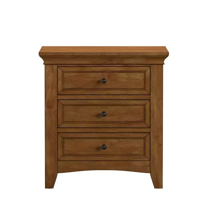 Table de chevet Martha à 3 tiroirs en bois, modulable avec station de charge - iNSPIRE Q