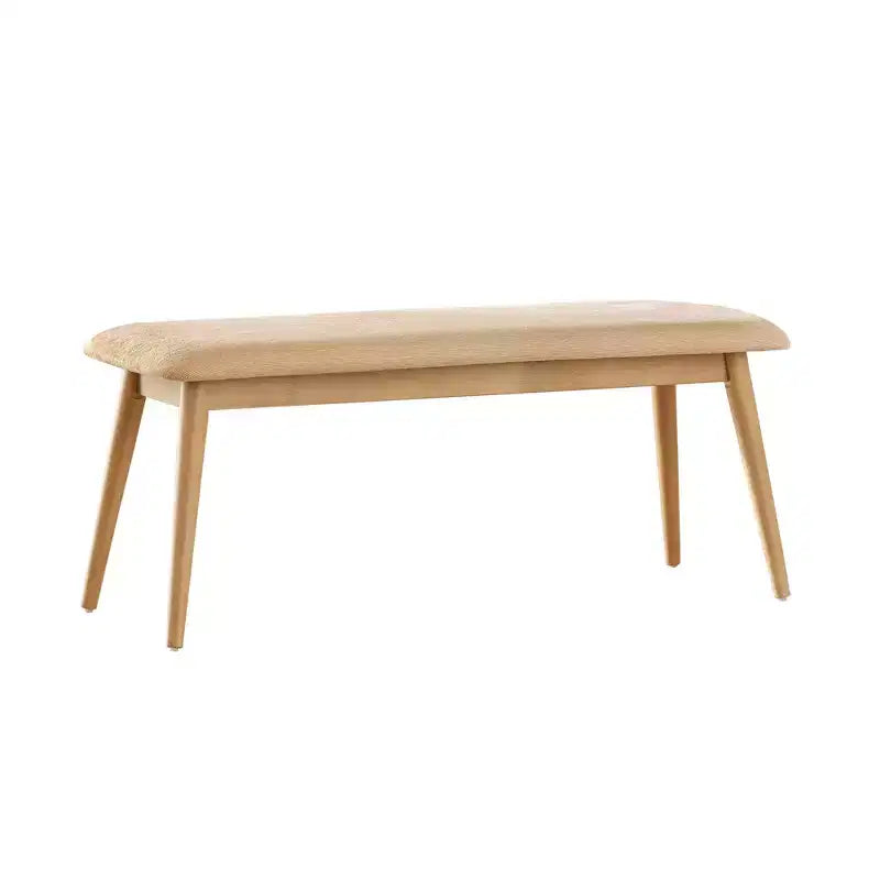 Banc de salle à manger tapissé effilé moderne du milieu du siècle Pierre - iNSPIRE Q