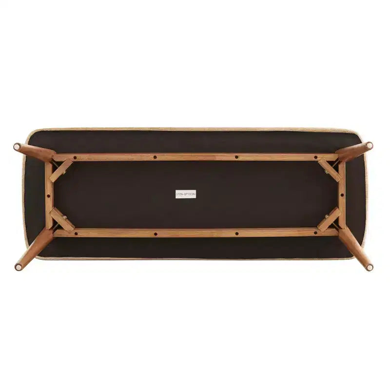 Banc de salle à manger tapissé effilé moderne du milieu du siècle Pierre - iNSPIRE Q