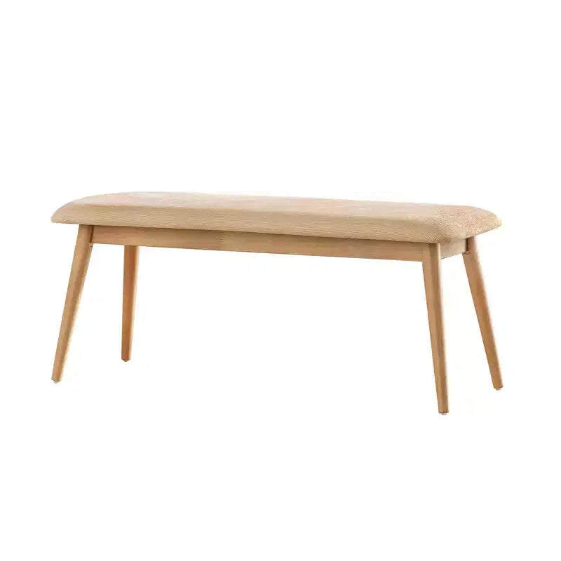 Banc de salle à manger tapissé effilé moderne du milieu du siècle Pierre - iNSPIRE Q
