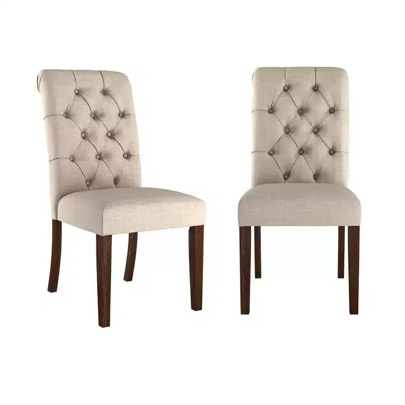 Chaises Parsons Gramercy à dossier roulé et touffeté (lot de 2) - iNSPIREQ