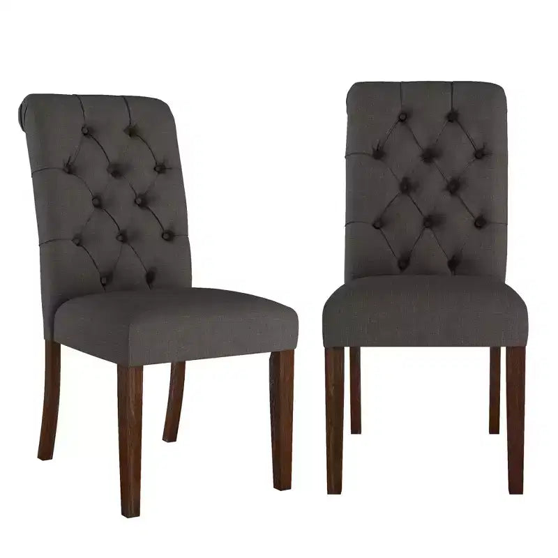 Chaises Parsons Gramercy à dossier roulé et touffeté (lot de 2) - iNSPIREQ