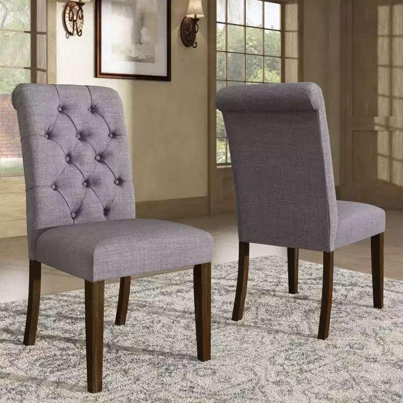 Chaises Parsons Gramercy à dossier roulé et touffeté (lot de 2) - iNSPIREQ