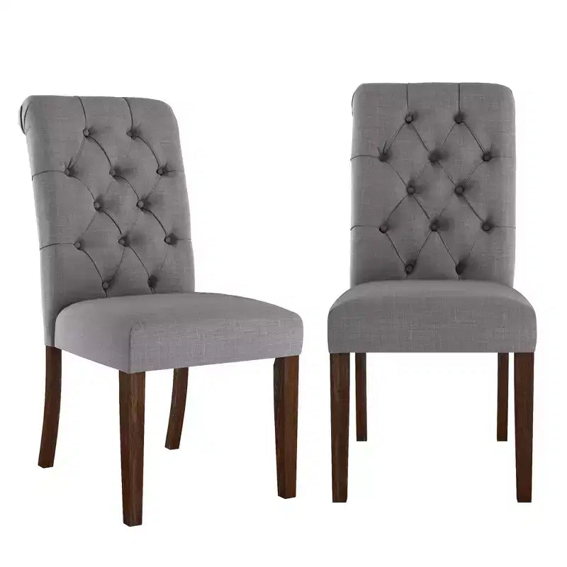 Chaises Parsons Gramercy à dossier roulé et touffeté (lot de 2) - iNSPIREQ