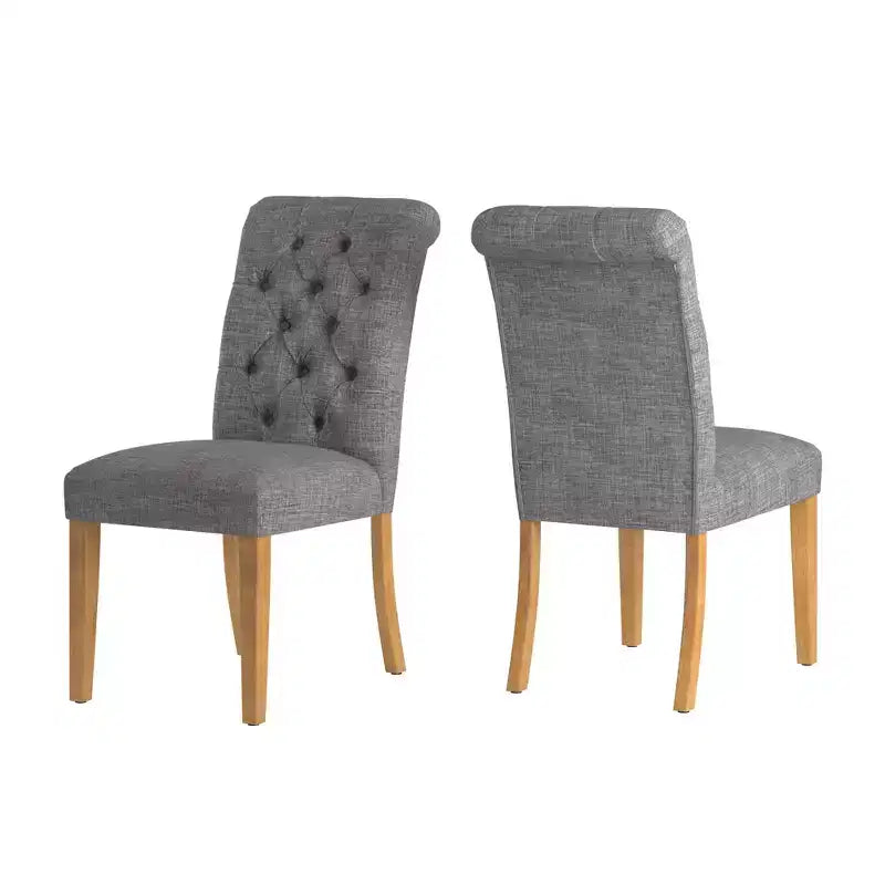 Chaises Parsons Gramercy à dossier roulé et touffeté (lot de 2) - iNSPIREQ
