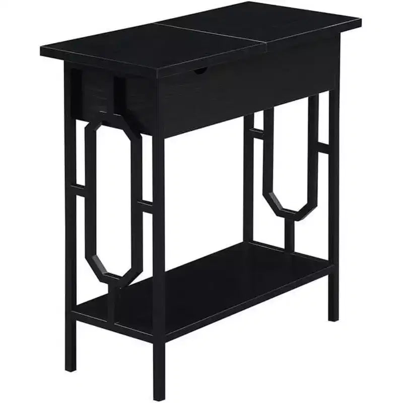 Table d'appoint rectangulaire en métal HomeStock 1 pièce