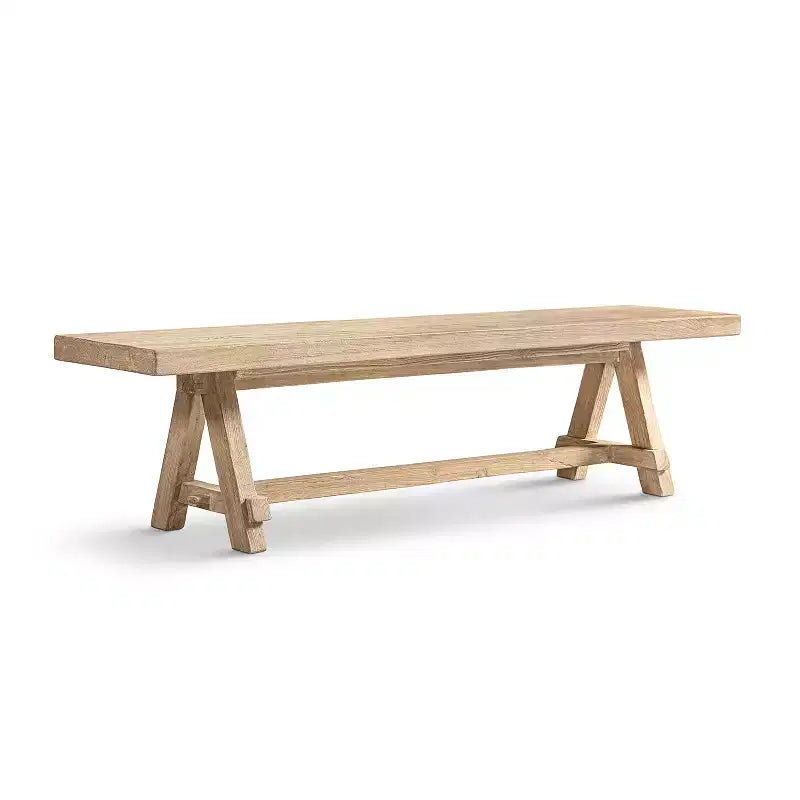 Jennifer Taylor Home Hawthorne 72 Reclaimed Elm Trestle Dining Bench