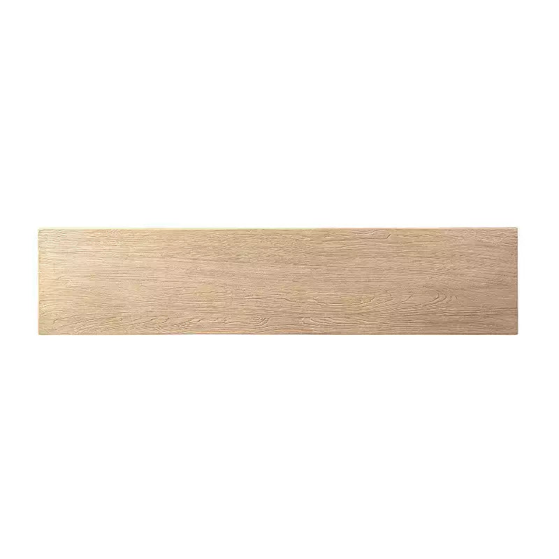Banc de salle à manger tréteaux en orme recyclé, bois naturel, 4 places