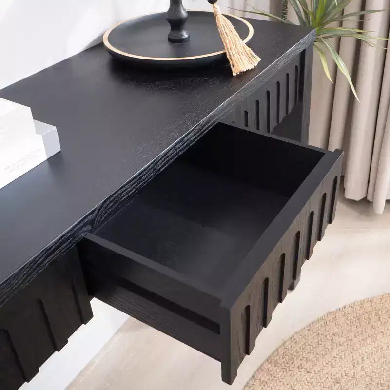 Console en bois moderne GDFStudio Camden de 59,2 pouces avec 4 tiroirs