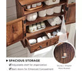 Farmhouse 24 Bathroom Wall Cabinet with Drawer, Double Barn Doors, Adjustable Shelf, White Medicine Cabinet Storage for Bathroom Kitchen Living Room