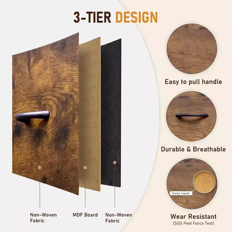 Commode à 5 tiroirs en tissu – Solution de rangement spacieuse – Commode de chambre moderne – Organisateur à cadre métallique – Grands tiroirs amovibles