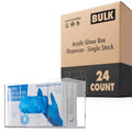 Stock Your Home Single Acrylic Gloves Dispenser 24 Pack Tissue Box Shelf Wall Mount Glove Holder for Kitchen Cleaning Closet Lab Exam Office