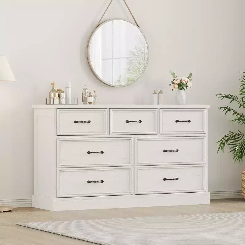 Commode à tiroirs à niveaux multiples, bahut moderne du milieu du siècle, poignée métallique, pour salon, entrée