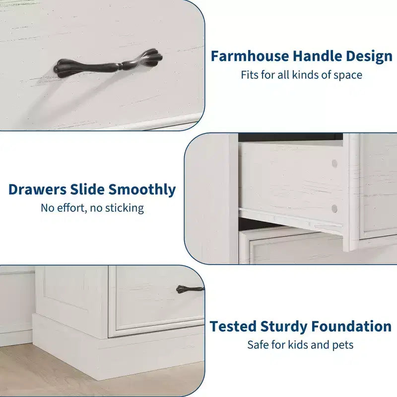 Commode à tiroirs à niveaux multiples, bahut moderne du milieu du siècle, poignée métallique, pour salon, entrée