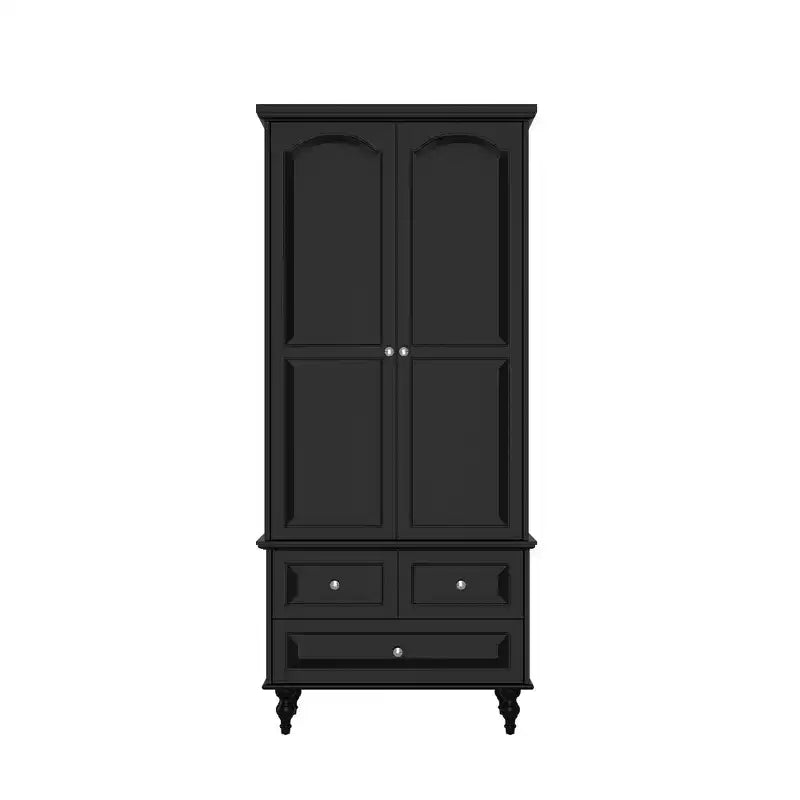 Armoire-penderie Famapy 2 portes et 3 tiroirs avec pieds hauts