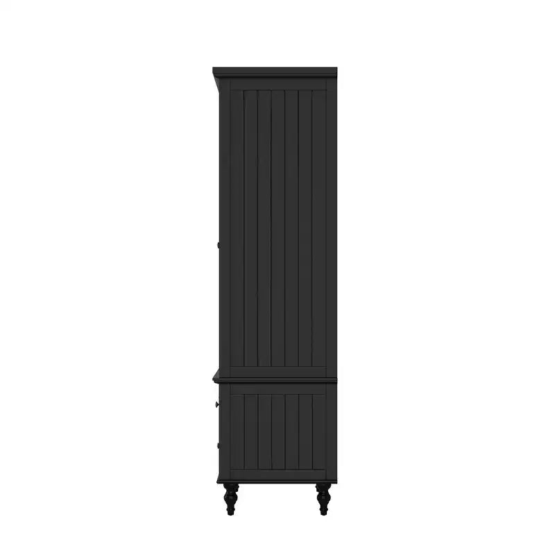 Armoire-penderie Famapy 2 portes et 3 tiroirs avec pieds hauts