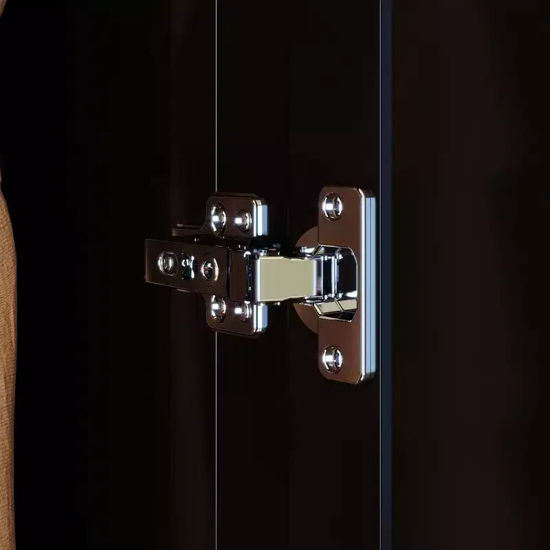 Armoire-penderie Famapy 2 portes et 3 tiroirs avec pieds hauts