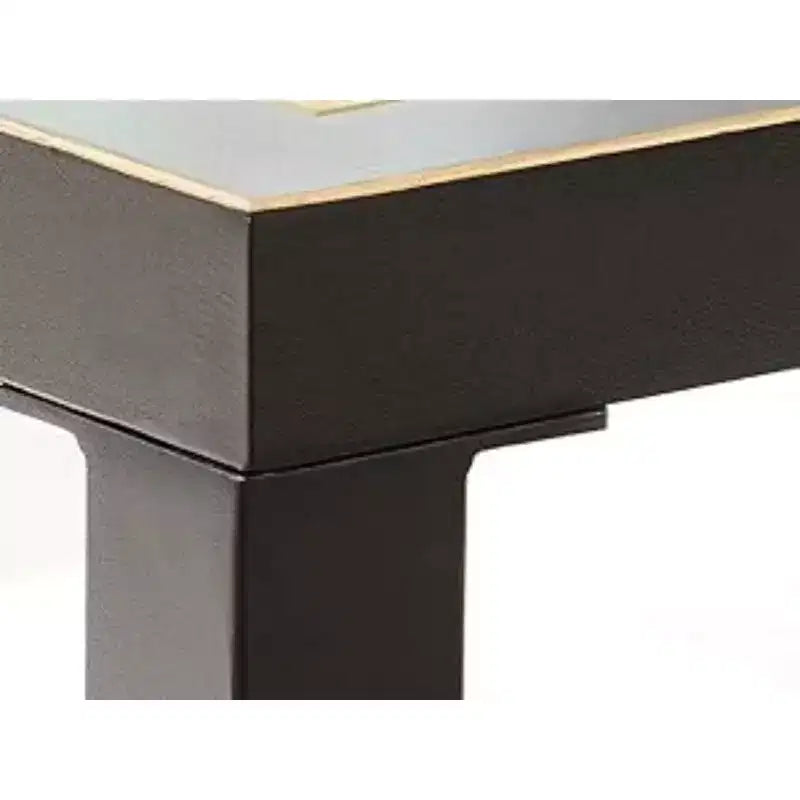 Table basse GDFStudio Everett en verre maillé doré avec cadre en métal