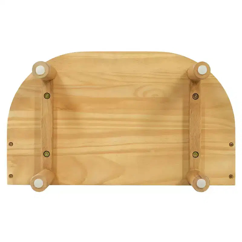 Table de chevet en bois courbé de style scandinave moderne Christopher Knight Home Bennett avec portes coulissantes à lattes