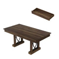 Modern 71-Inch Rectangular Dining Table for 6-8 - Wooden Table with Dual Large Storage Drawers - Sturdy Frame - Waterproof & Heat-Resistant