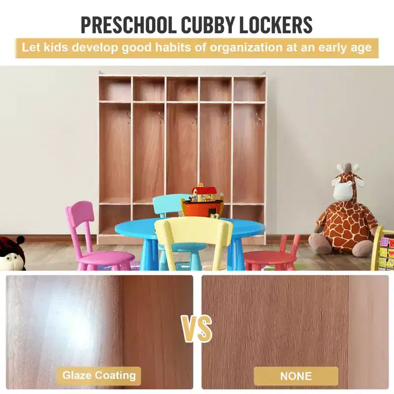 Casier de rangement à 5 sections pour chambre d'enfant, étagère de rangement mobile peu encombrante pour enfants, pour la maison, le salon